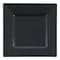 Smarty Had A Party 9.5" Black Square Plastic Dinner Plates (120 Plates), 120PK 6909-CASE - alternate 2